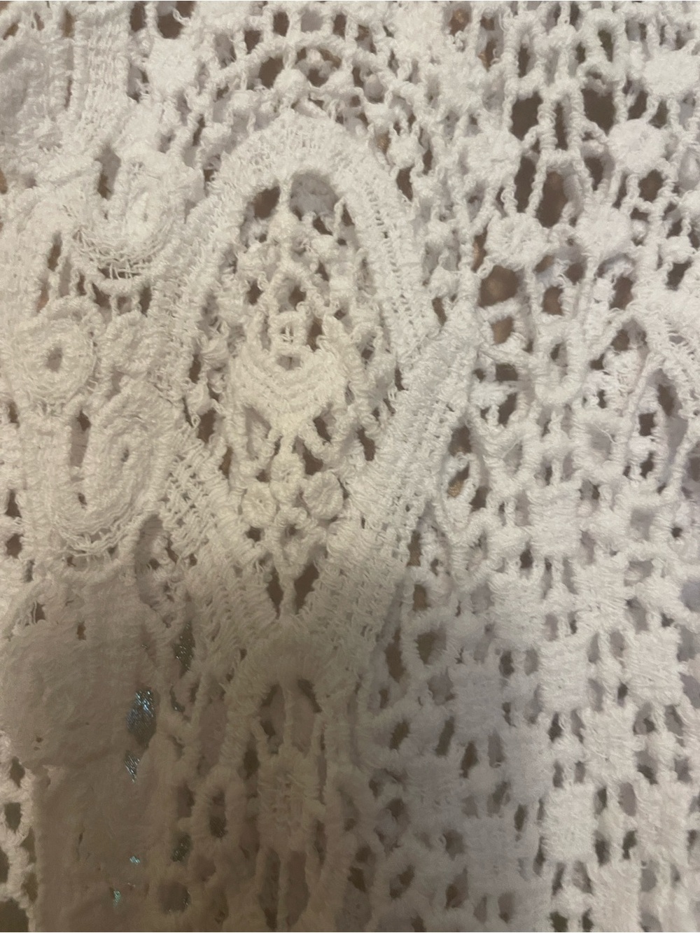 Rabbit Rabbit Rabbit White Crochet Openwork Cardigan - Picture 3 of 6